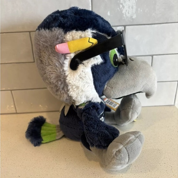 NFL Seattle Seahawks Study Buddy Plush Stuffed Animal Mascot New With Tags - Picture 2 of 8